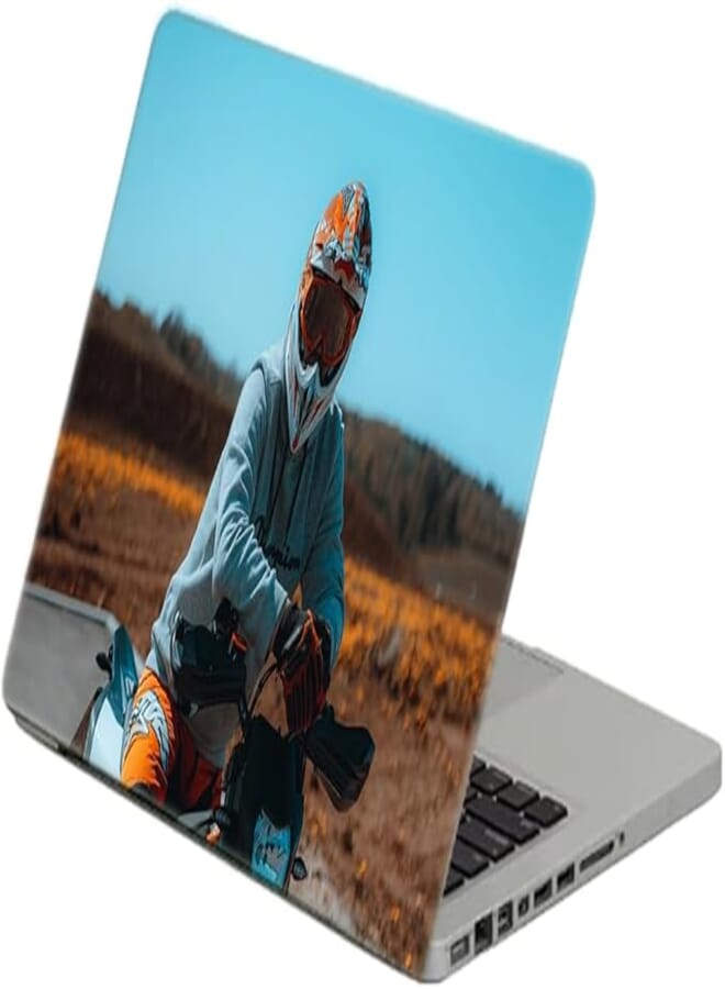 TAT Stains Liquid Texture Printed Laptop Sticker Multicolour-15.6 inch-1045